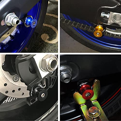 6Mm M6 X 1.5 Motorcycle Swing Arm Sliders Spools Cnc Swing Arm Stand Screws 2Pcs For Yzf R1 R3 R6 R25 R125 R6S 600R 750R (Gold) #TOP5