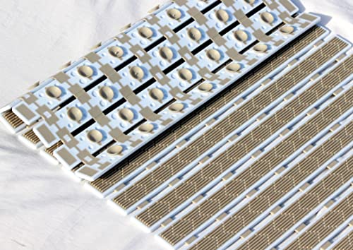 Image of Eurotex Premium Non-Slip Bath Mat - 16x27 Inch PVC Shower Mat with Drain Holes & Suction Cups, Anti-Skid Design for Shower Stall and Bathtub, Heavy Duty Rubber Bathroom Mat