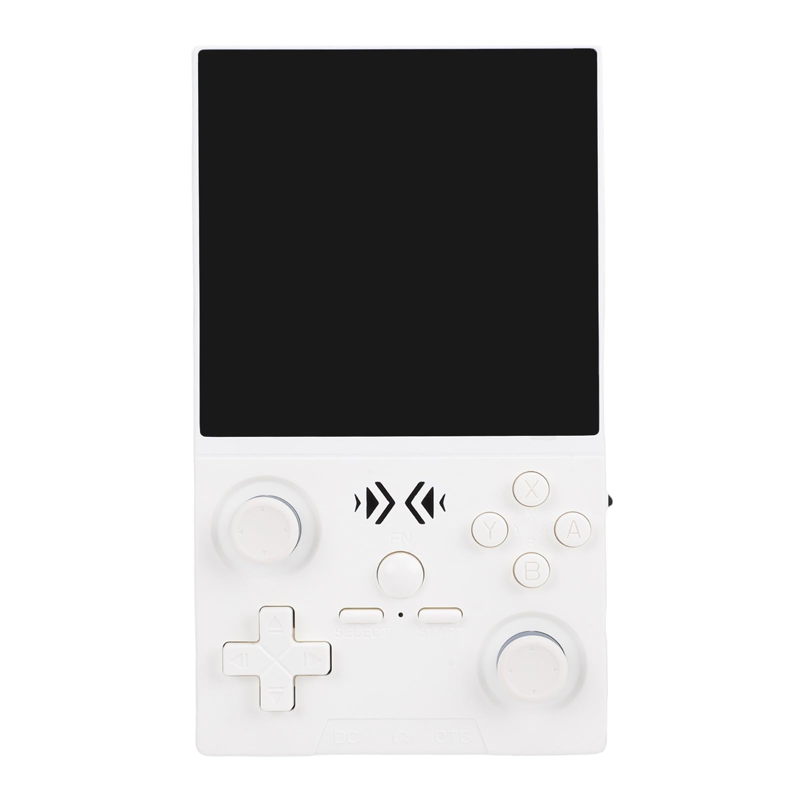 VGEBY Handheld-Spielekonsole, Mini-Retro-Konsole mit 4-Zoll-IPS-Bildschirm, Open-Source--System, Ideal für Retro-Gaming-Enthusiasten (White)
