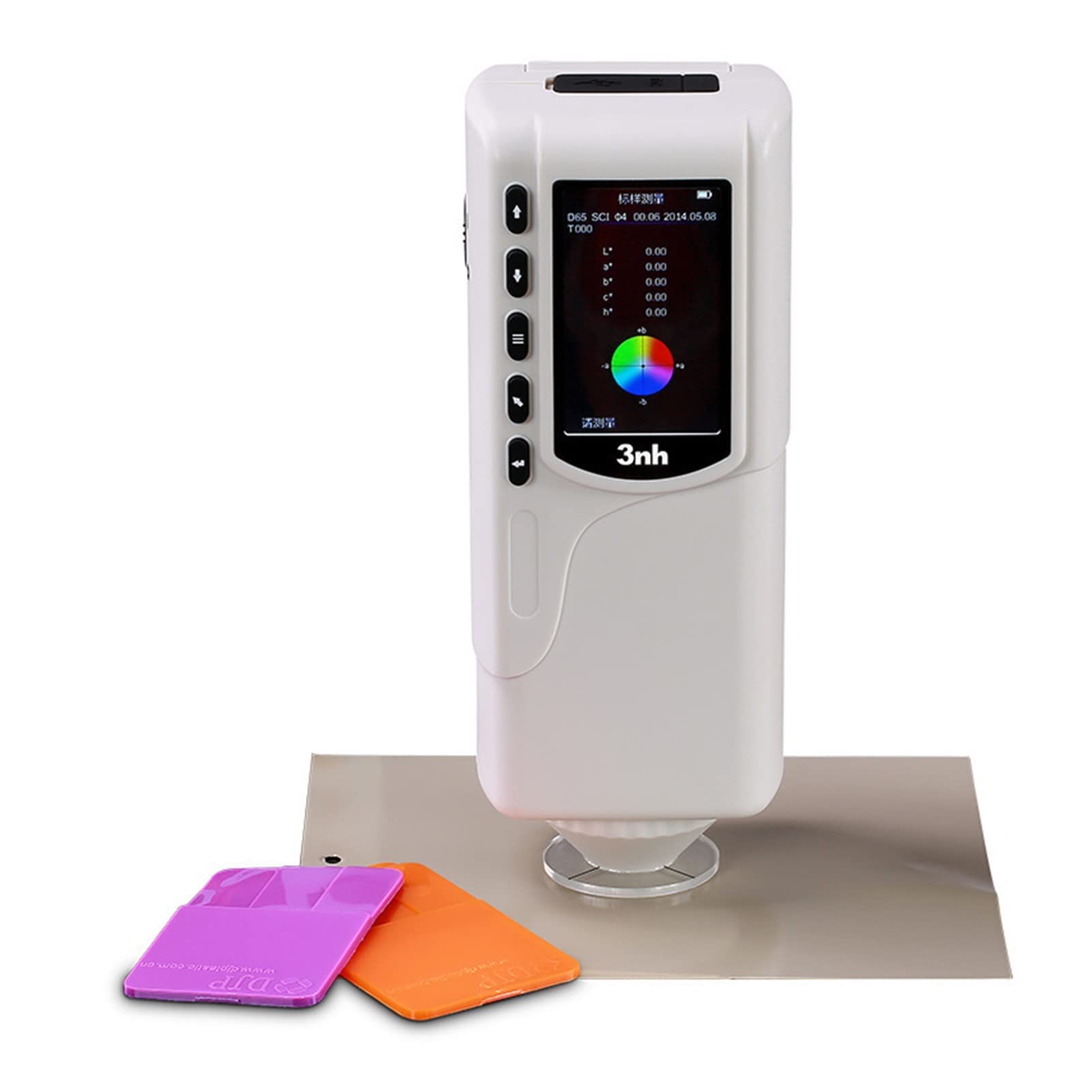 Colorimeter, NR145 Portable Color Analyzer Colorimeter with 45/0 Geometry Plastic High Precision Chromaticity Spectrophotometer