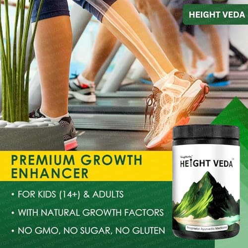 Image of Original Height Veda Supreme Formula Powder 400gm with Double Strength 30 Capsules (Pack of 1)