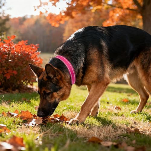 Image of Taglory Reflective Extra Large Dog Collar, Comfortable for Safe Night Walks