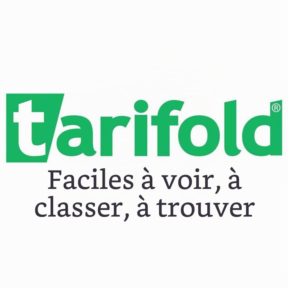 tarifold tdisplay Plaque pochette pivotante, A4, jaune lot 10