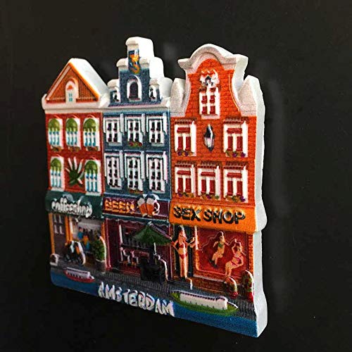 Amsterdam Holland 3D Fridge Magnet Souvenir Gift Collection Home Kitchen Decoration Magnetic Sticker Amsterdam Netherlands Refrigerator Magnet
