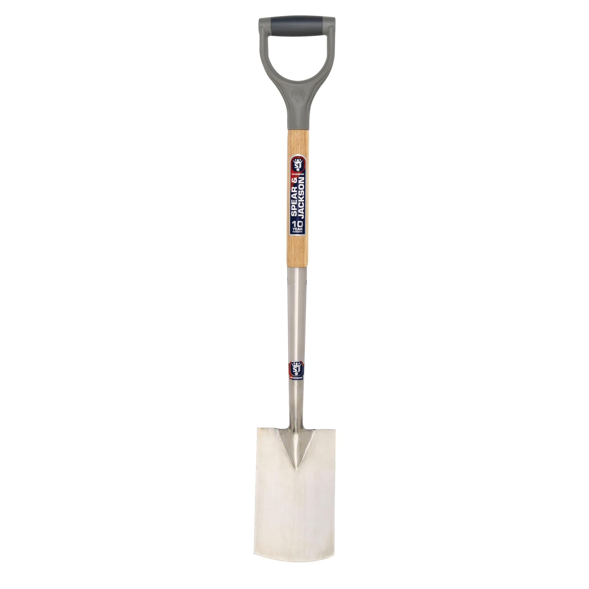 Spear & Jackson 1161BS Neverbend Stainless Border Spade, Blue