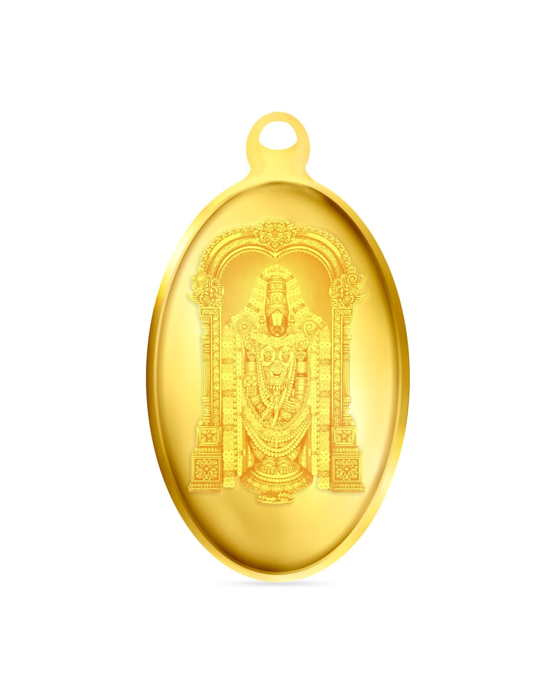 Jewels 24K 999 Purity Balaji Coin Pendant 1g