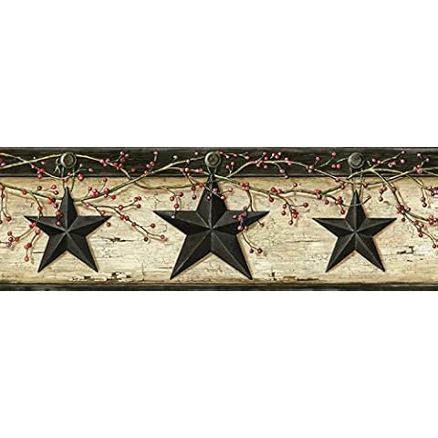 Brewster Home Fashions Ennis Rustic Wallpaper Border Cover
