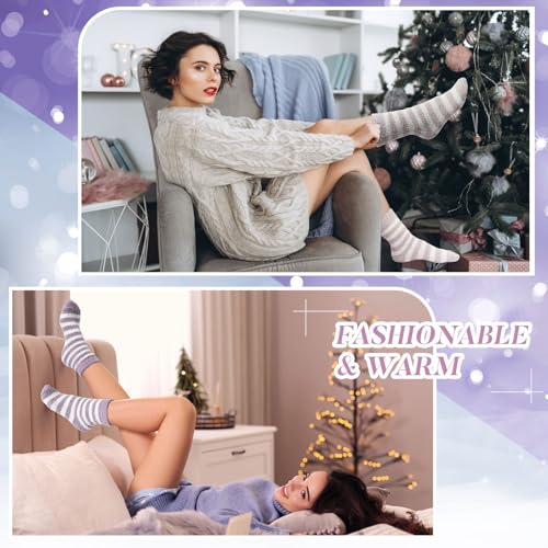 Image of Handepo 60 Pairs Women Fuzzy Socks Bulk