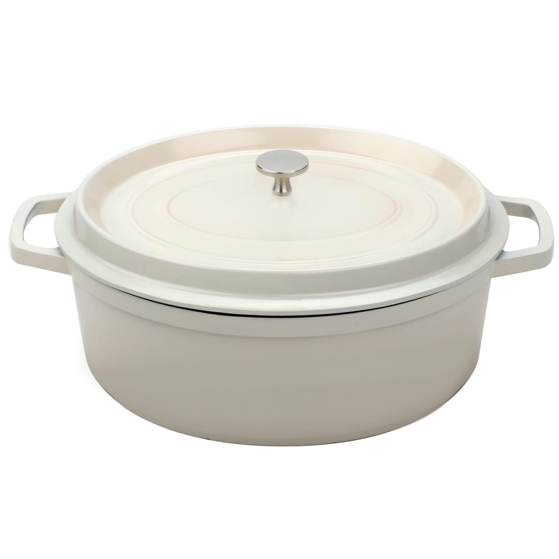 GET 6.5 Quart / Oval / White Dutch Ovens