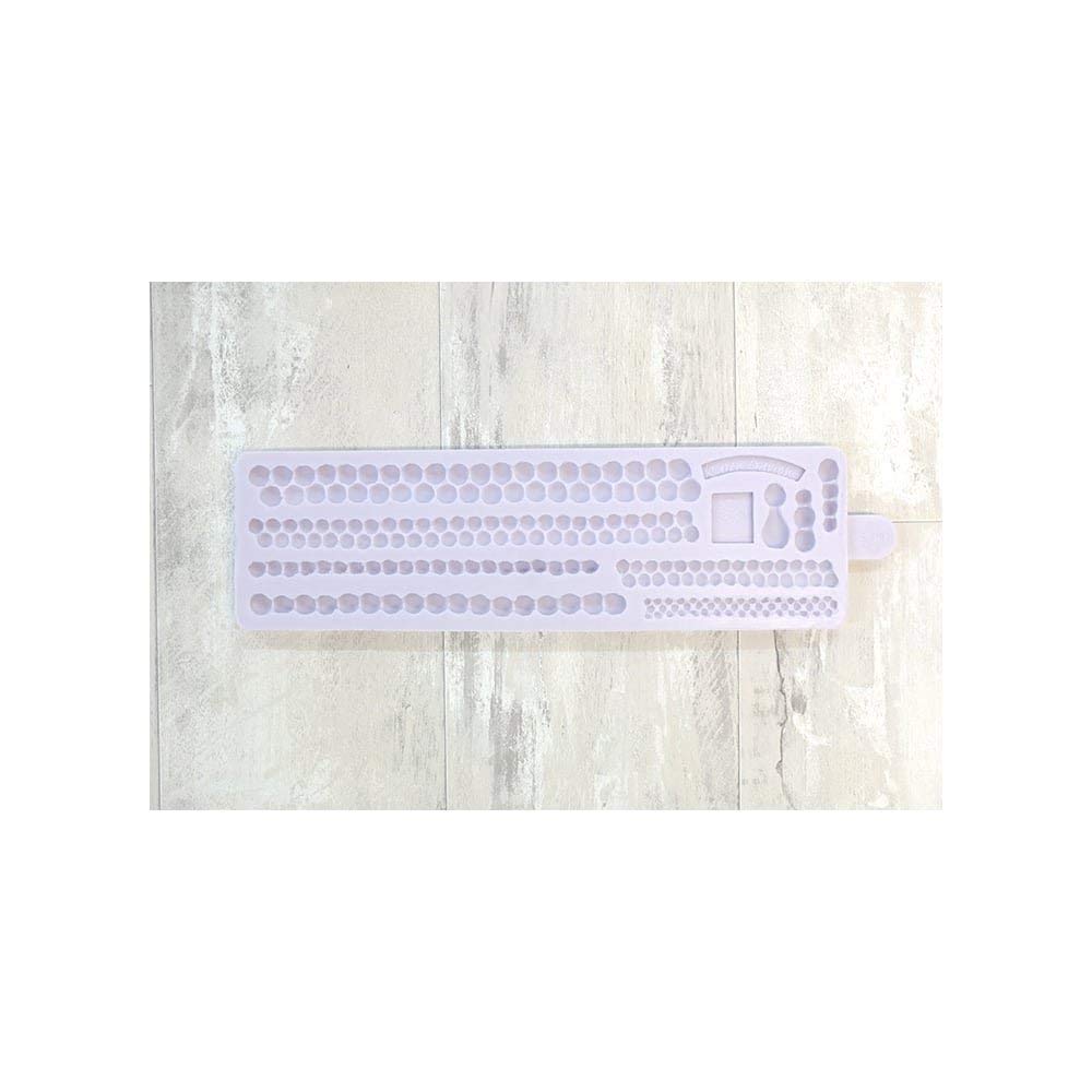 Karen Davies Sugarcraft Ltd White Pearl Borders Silicone Mould