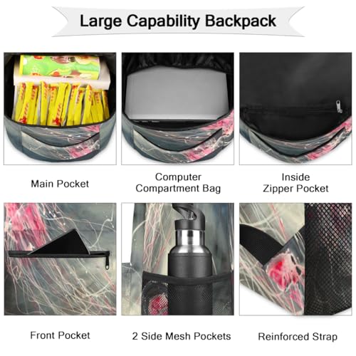 Sac à dos pour ordinateur portable grand format avec imprimé