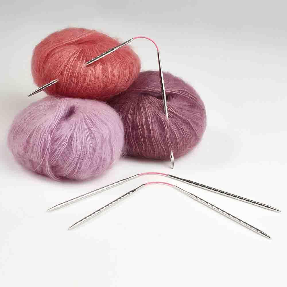 Addi CraSyTrio Unicorn Long 30 cm 2.25 mm - Set di unità Circolari per Maglieria
