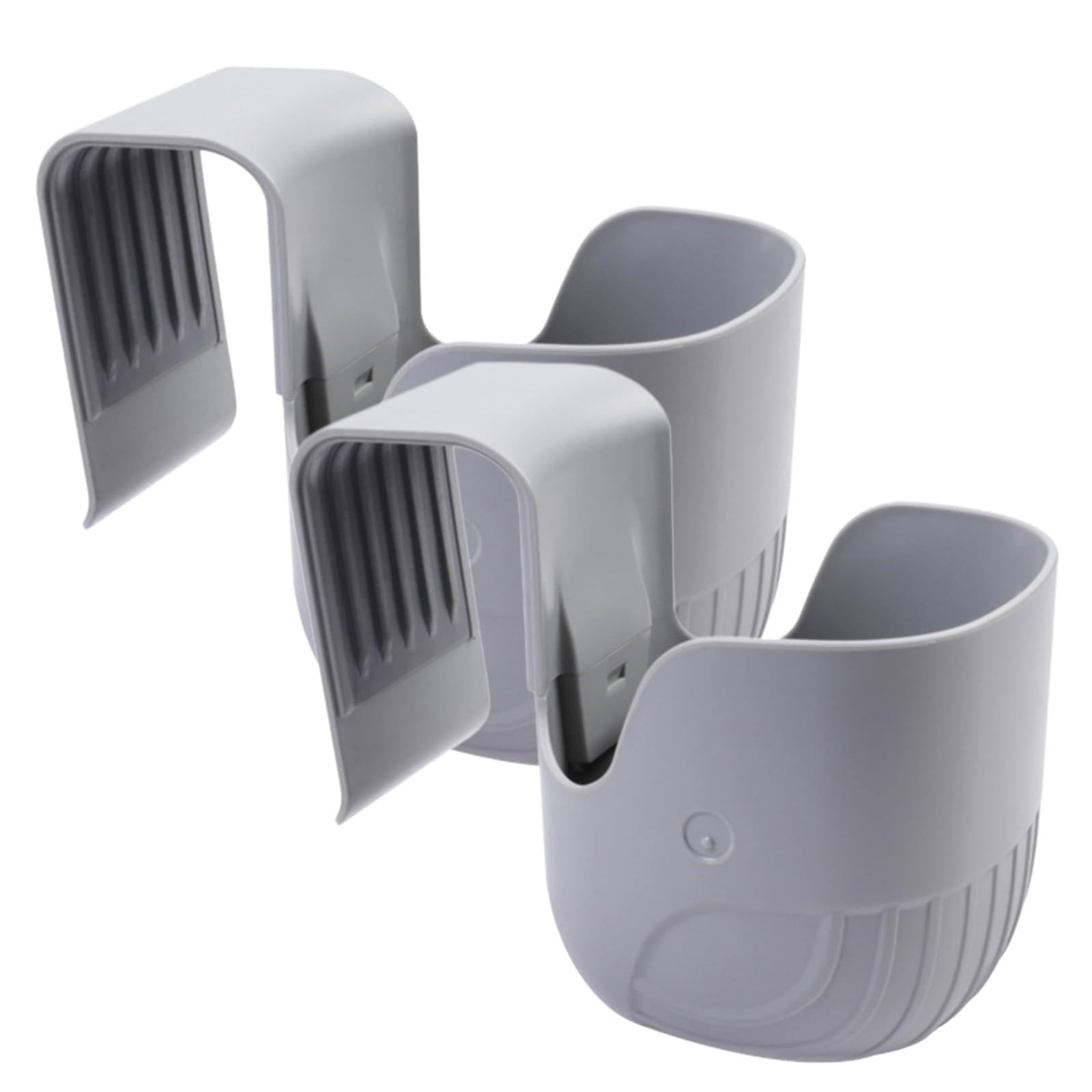 2 x Kinder Getränkehalter Auto, Universal Kinderwagen-getränkehalter ABS Becherhalter für Autositz & Kinderwagen, rutschfest, Passend für Armlehnen (3,5-4,5 cm), Geeignet für Kinderwagen, Rollstühle