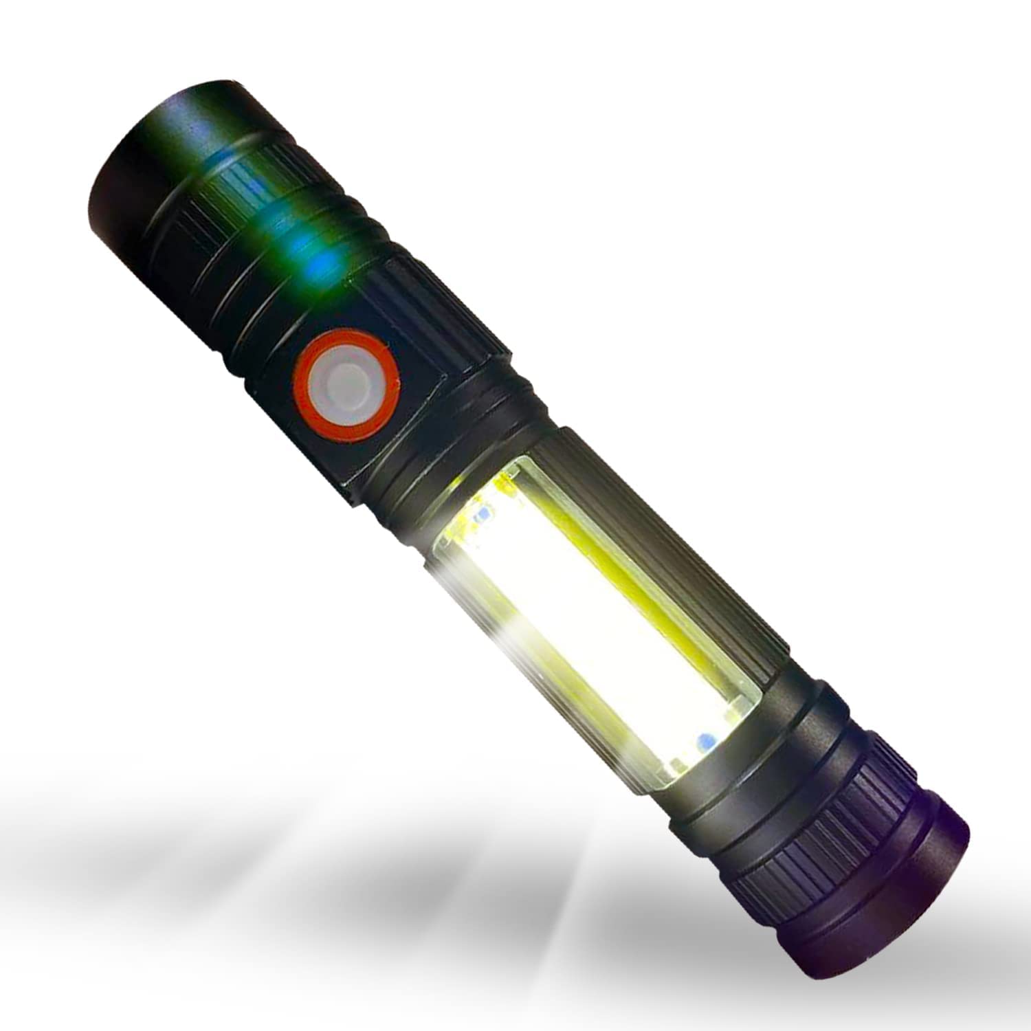 Antriksh Craft Torch Light with Side Flash Rechargeable Flashlight Super Bright Pocket Sized Portable Ultra Brightest Handheld Tactical Flashlights Light Resistant Indoor Outdoor (Pack of 1 Pcs)-image-23