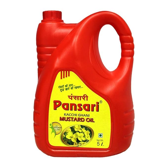 Pansari Kacchi Ghani Mustard Oil, 5L Can (B076J5HV66) Amazon Price History, Amazon Price Tracker