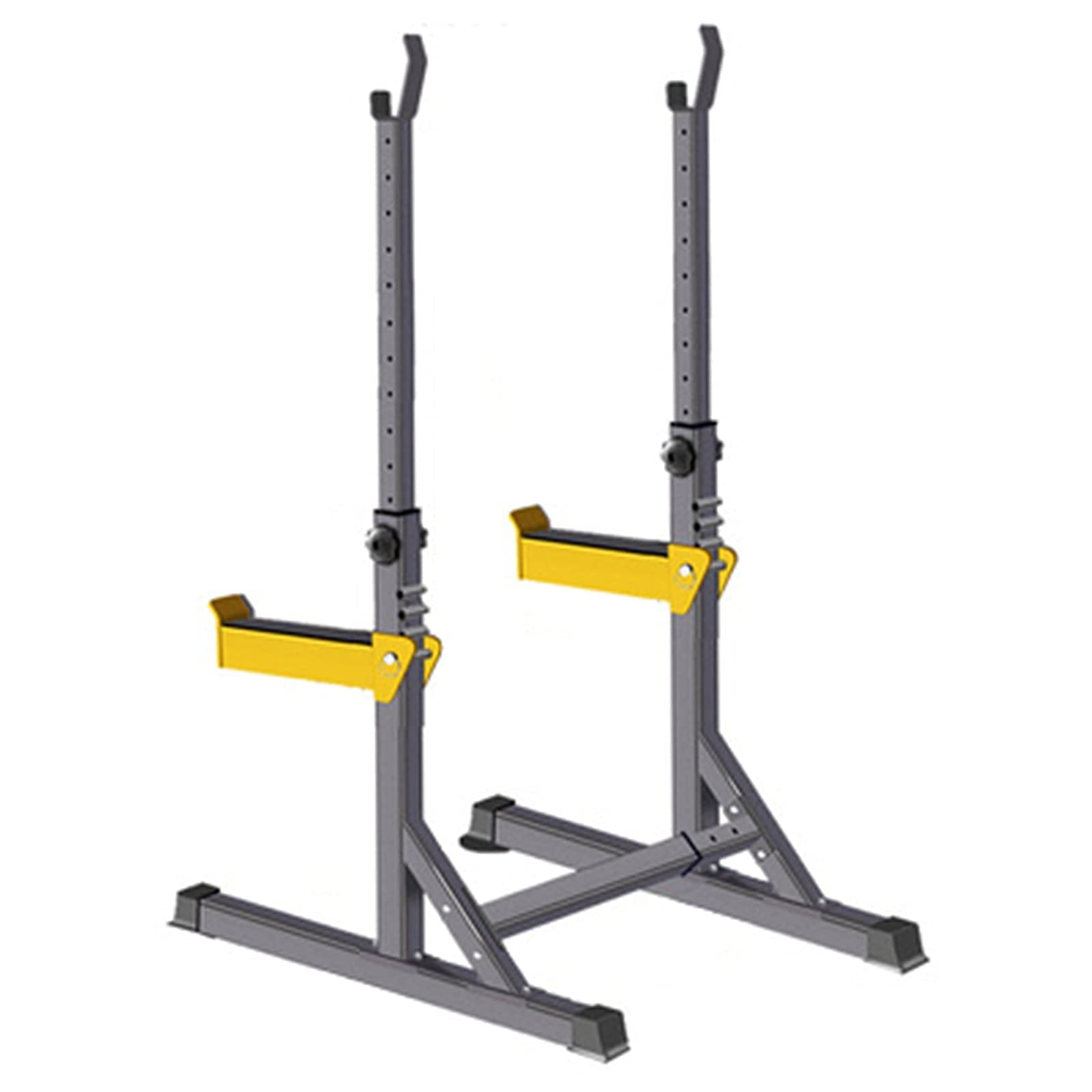 OTQEFTN Multi-Function Barbell Rack Dip Stand Height Adjustable Barbell Stand Weight Lifting Rack Gym Family Fitness Squat Rack Weight Lifting Bench Press Dipping Station