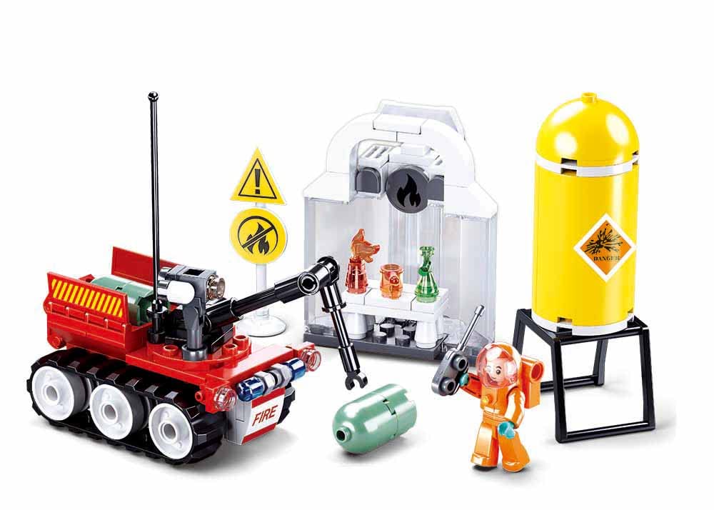 Sluban Fire Fire Drill 130 Pieces, Multicolor
