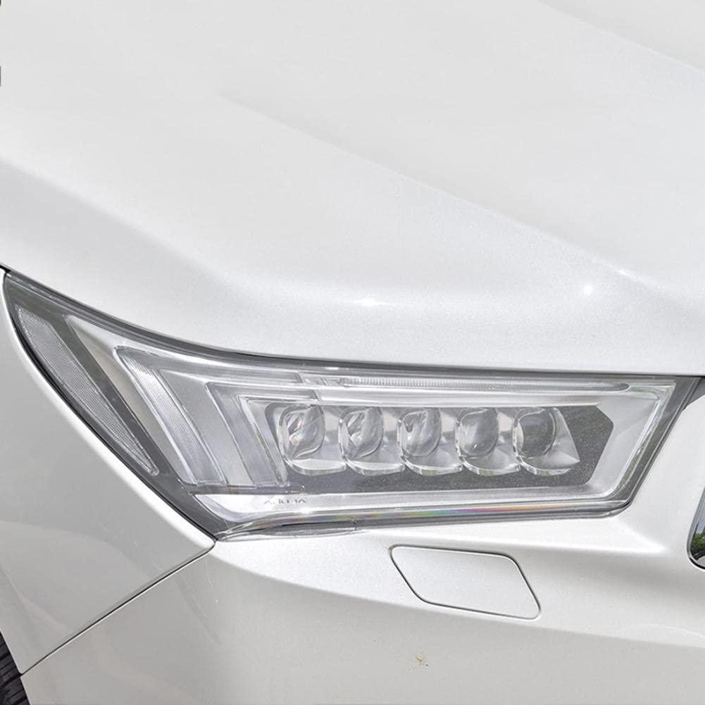 2 Pezzi Auto Faro Tinta Nero Pellicola Protettiva Vinile Protezione Adesivo TPU Trasparente, per Accessori Acura MDX 2017-2020