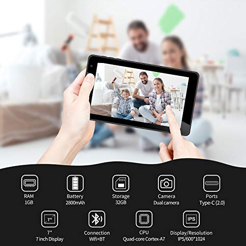 HAOVM 7 Inch Tablet, Android 11 Tablet Oreo Go Tablet, Quad-Core 1.4GHz Processor, 32GB Storage, Dual Camera, 1024x 600… - Image 3