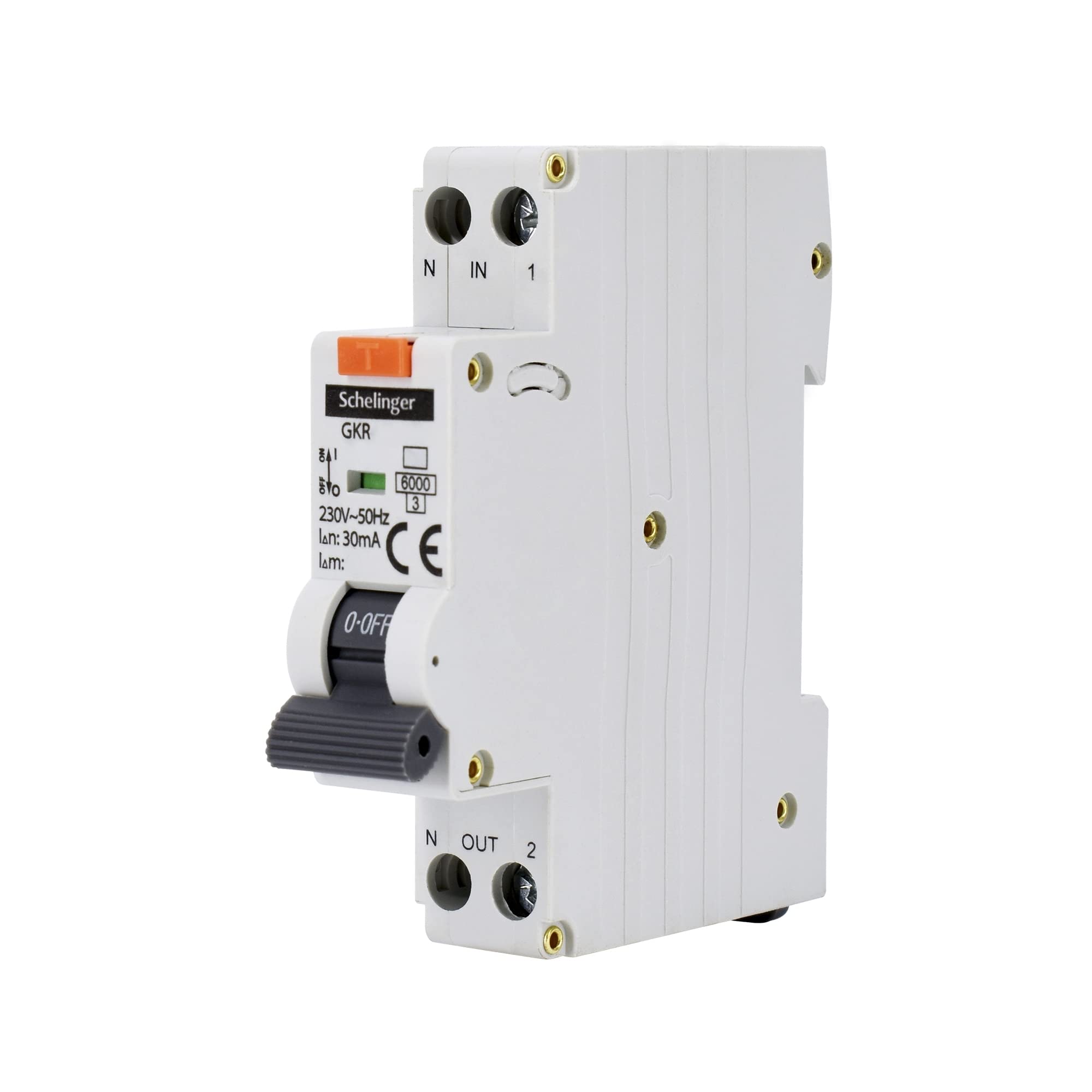 FI/LS-Schalter RCBO B16 1P 30mA Typ A Leitungsschutzschalter