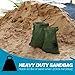 Empty Sandbags Military Green with Ties (Bundle of 20) 14