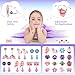 Toddler Toys for Ages 5-7 Girls Jewelry Set,51 Pcs Kids Toys for girls age 8-10 Clip on Earrings,Princess Toys Adjustable Ring,Girls Toys Age 3 4 5 6-8 Year Old Birthday Christmas Gifts Hair Clip
