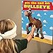 Pin The Tail On Bullseye Party Game,Toy Inspired Story Party Supplies for Kids Birthday Party Game(30 Tails)