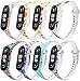Monuary 8 Piezas Correas Compatible con Xiaomi Mi Band 5 / Amazfit Band 5 Pulsera, Silicona Reloj de Recambio Brazalete Coloridos Correa para Xiaomi Mi Smart Band 5 / Amazfit Band 5