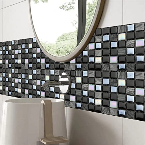 Tunkence 10 Sheets Peel And Stick Brick Kitchen Backsplash Mosaic Art Tiles 3D Self Adhesive Tile Stickers For Bathroom Kitchen Wall Tile Edges #TOP5