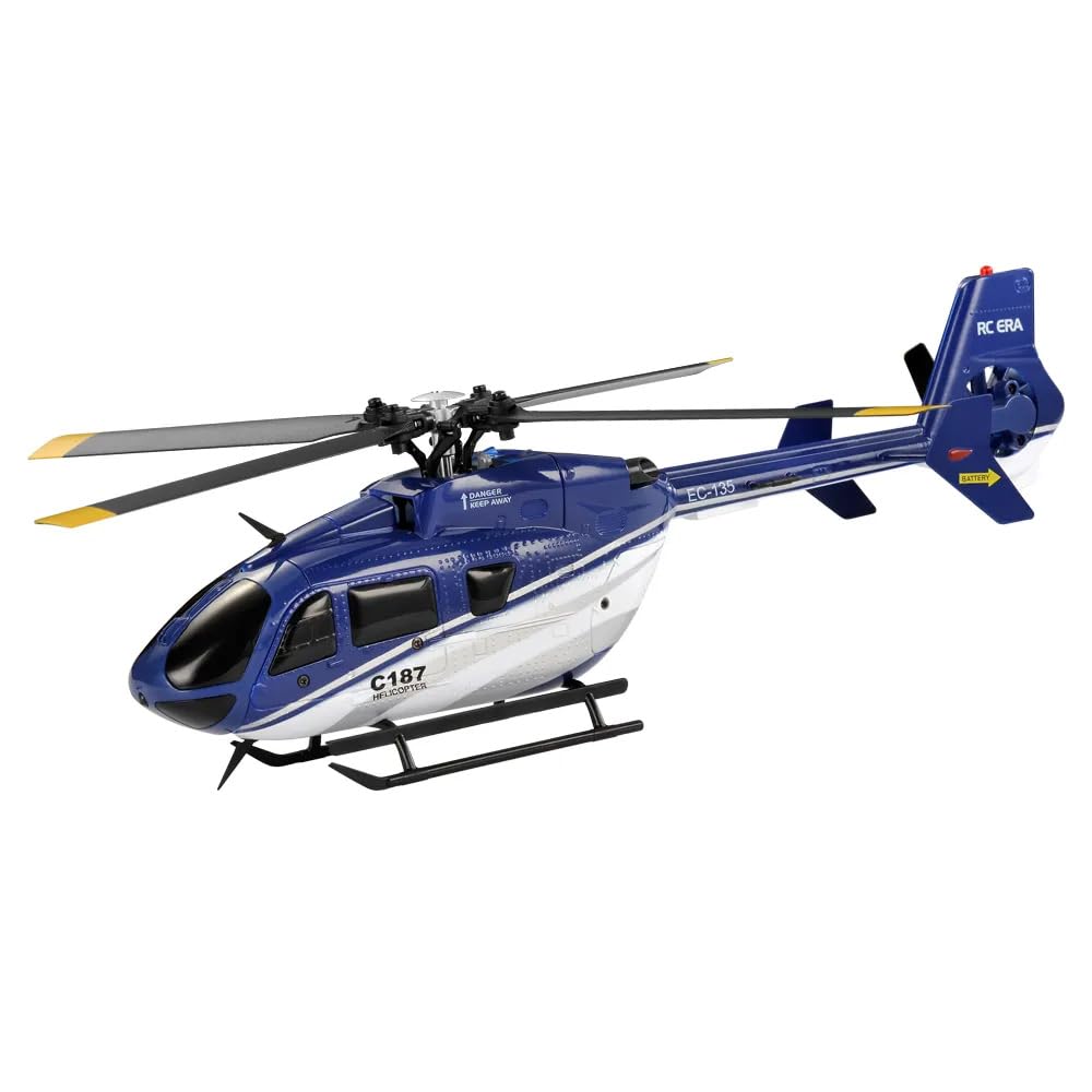 Torcster Hubschrauber H-135 blau 6G 260mm RTF 2,4G Ferngesteuert 3D Anfänger Indoor Heli