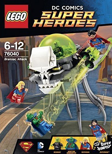 Super Heroes LEGO Brainiac Attack Brick Box Building Toys