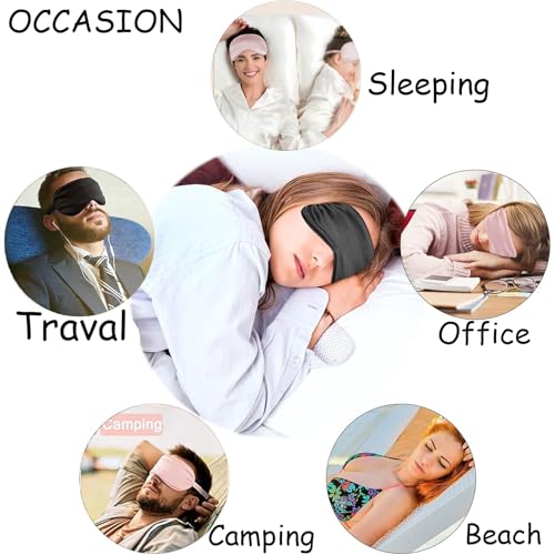 Silk Eye Mask Travel Set with Pouch, Earplugs, and Scrunchies - Image 5