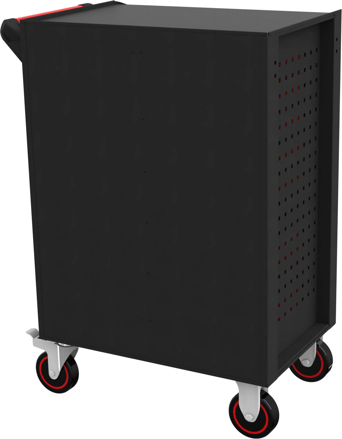 KS Tools 897.0007 Carro de taller ECOline NEGRO/ROJO con 7 cajones