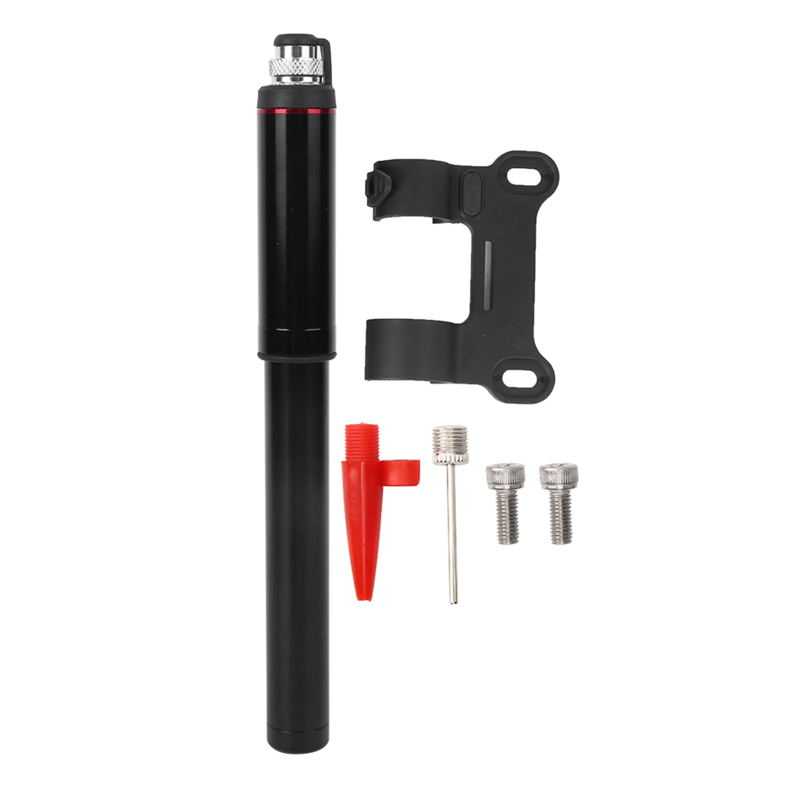 Inflator rowerowy przenośna wysokociśnieniowa minipompa ze stopu aluminium z dokładnym barometrem do jazdy na rowerze sporty na świeżym powietrzu 22cm 150PSI