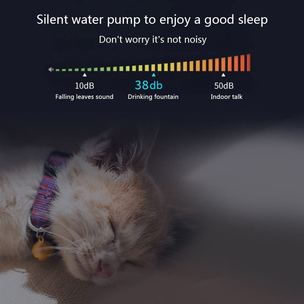 Fuente de agua automática para gatos con llave de repuesto de gran capacidad con puerto USB para perros y amantes de los gatos