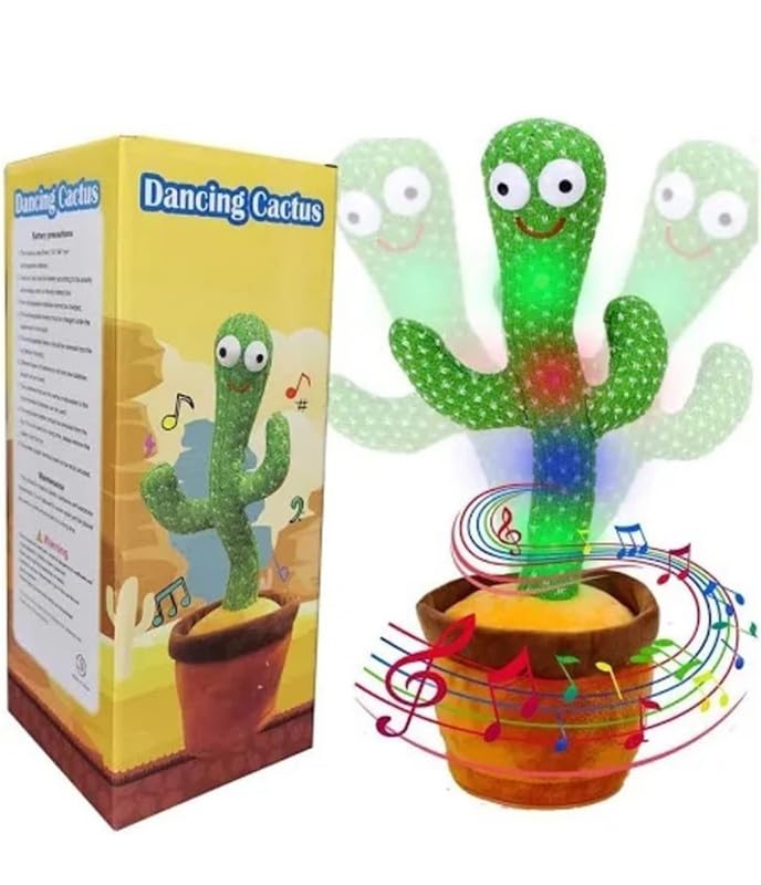 CASE PLUS 2023 Upgraded Rechargable Battery Dancing Cactus Talking Toy, Wriggle & Singing Cactus Toy, Voice Repeat Speaking Toy, Plant Dancing Toys for Kids New Cactus (B0C7N97J75) Amazon Price History, Amazon Price Tracker