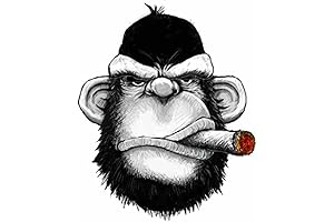 Cigar Gorilla Heat Transfer Patches: Enhance Your Garments with Unique Designs