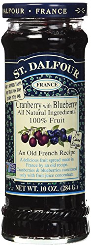 St. Dalfour Cranberry with Blackberry Fruit Spread, 10 Ounce