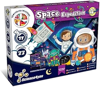 Science4you Space Lab Adventure for Kids 4+ Years - Crafts Set, 17 Activities: Solar System Model, Space Torch for Kids, Model Rocket - Fun Astronomy Gifts, Stem Toys Age 4 5 6 7, 80003269