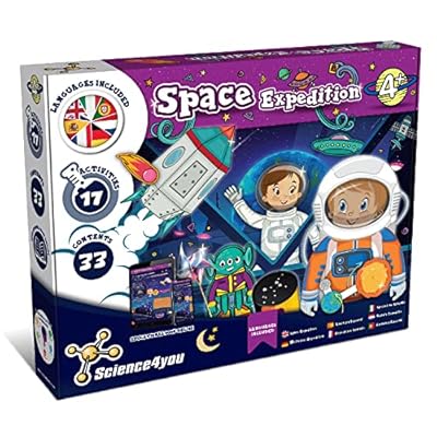 Science4you Aventura Espacial para Niños 4+ Años - 17 Experimentos: Haz Maqueta del Sistema Solar, Planetas con Recortables, Juegos Educativos, Regalos de Manualidades para Niñas y Niños 4 5 6 7+ Años | Ya disponible en tu tienda friki favorita! En mundofriki.es! Science4you Aventura Espacial para Niños 4+ Años - 17 Experimentos: Haz Maqueta del Sistema Solar, Planetas con Recortables, Juegos Educativos, Regalos de Manualidades para Niñas y Niños 4 5 6 7+ Años | Ya disponible en tu tienda friki favorita! En mundofriki.es!