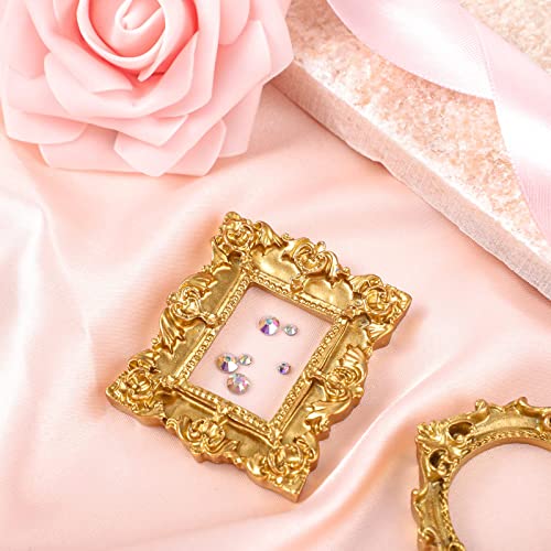 25 Pieces Vintage Resin Picture Frame Antique Photo Resin Frame Mini Resin Jewelry Display Frame Photography Photo Frame Diy Small Photo Frame For Mobile Phone Manicure Photo Home Decoration #TOP1