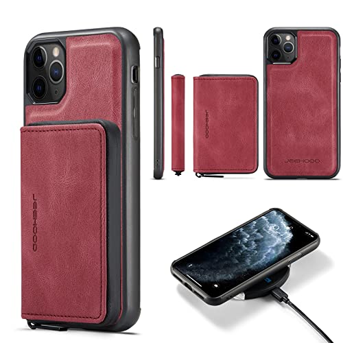 Étui détachable magnétique en cuir pour iPhone 11, la protection chic