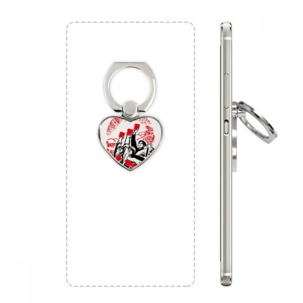 Cadeau téléphone cellulaire anneau support Chine Coeur original - 4