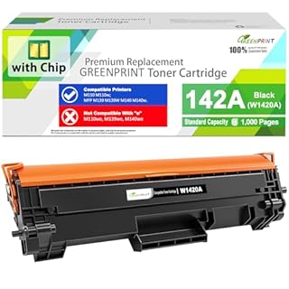 CON CHIP 142A W1420A Cartuccia Toner Compatibile 1000 Pagine Capacità Standard Nero per H P LaserJet M110 M110w MFP M139 M139w M140 M140w Stampanti, Non Funziona con H P + Modello che Termina con "e"
