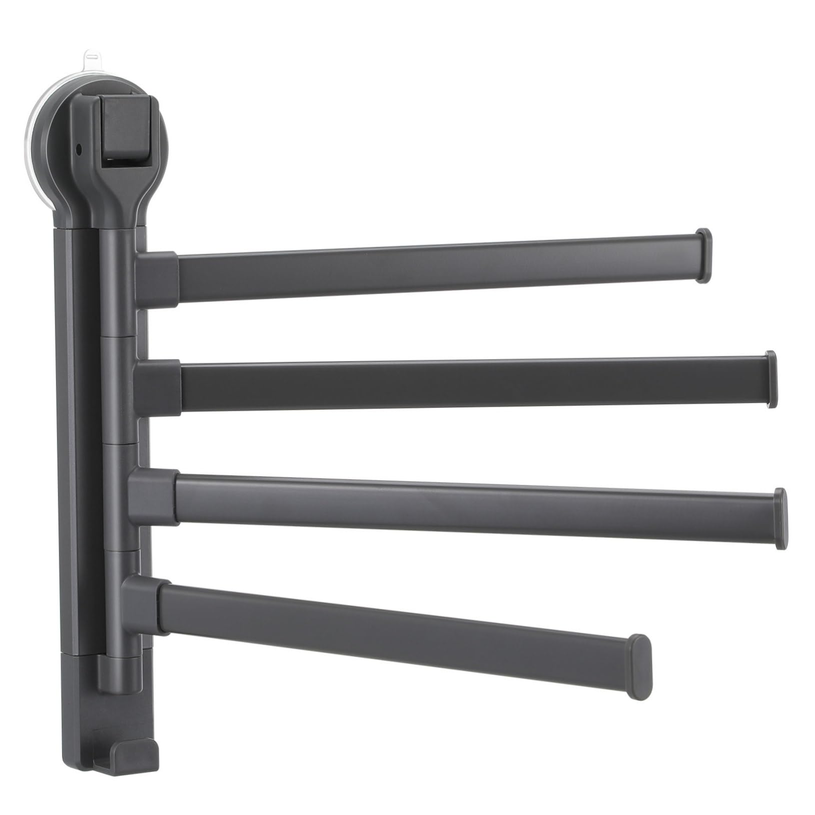 Porte-serviettes pivotant à ventouse et support mural rotatif sans perçage pour salle de bain