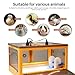 Chick Brooder Box for Chicks, Brooder Box with Feeder and Waterer, Brooder Heater Warms up to 20 Chicks, Poultry Breeding Box Suitable for Chick Duckling Parrot Lizard (Large)