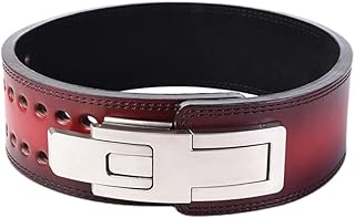 Exercícios e Academia Cinto Alavanca Agachamento 13mm Super Heavy Duty Belt, 10cm De Largura, Cinto Heavy Duty Para Elevação Extrema (Color : Red, Size : XL)