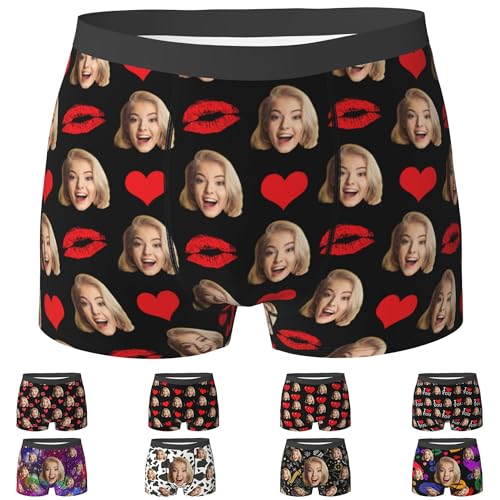 Custom Boxers With Face Personalized Boxers For Men Custom Underwear Customized Boxers Couples Underwear