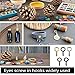 IDEALSV Small Screw Eyes Pin Hooks, 750 Pcs 0.55 Inch Screw in Hook for Jewelry, Cork Bottles,Resin, Bead, 7mm*14mm Small Eye Rings Eyelet Hook for Craft 5 Colors