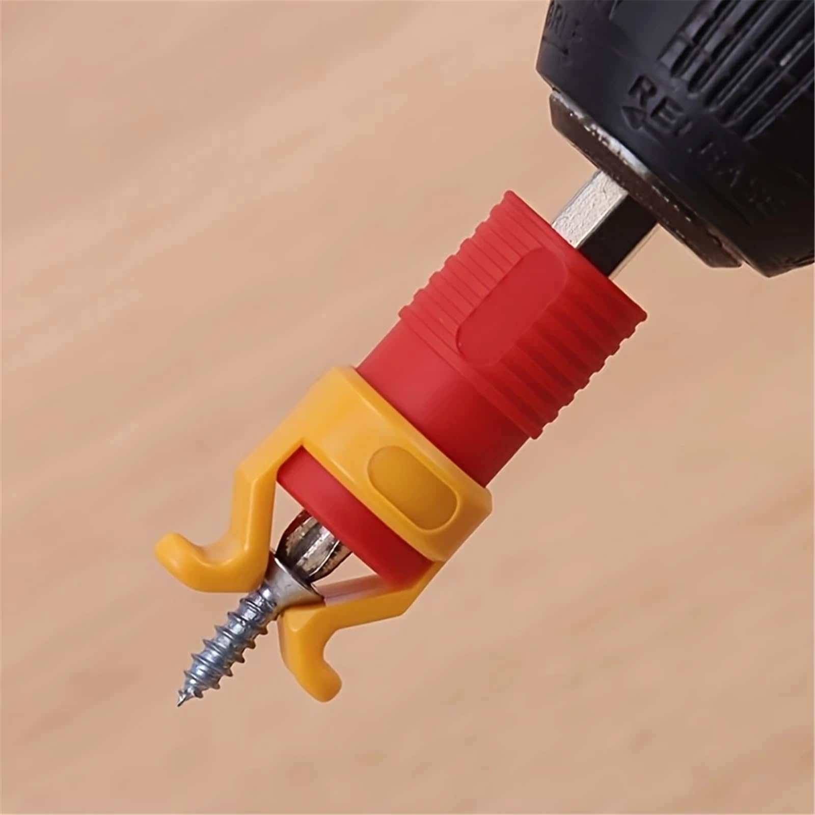 Photo 1 of 1pc Screw Holder, Plastic Woodworking Tool for Secure Screw and Bit Grip, Manual Operation
